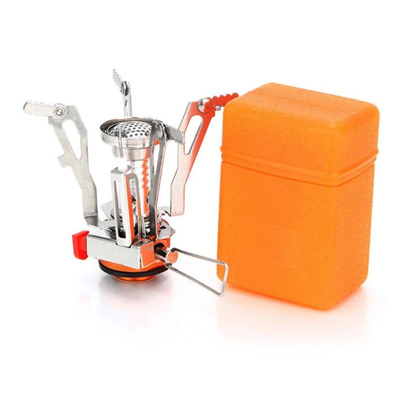 Gas Cooker Camping Accessories Portable Outdoor Camping Aluminum Alloy Ultra Light Picnic Cooking Camp Stove Survival Furnace
