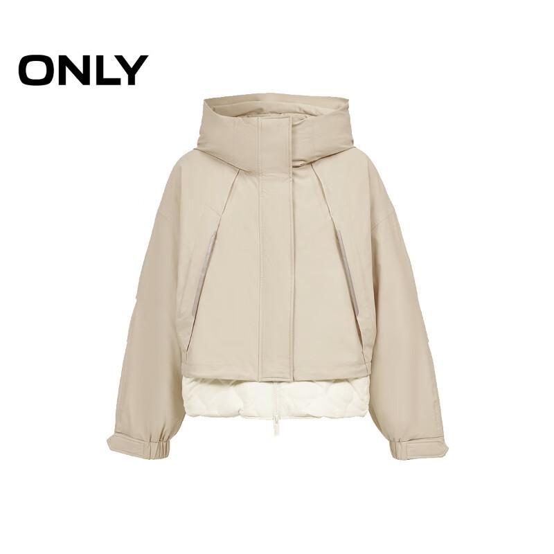 Only Women's 3-Proof Hooded Outdoor Down Jacket