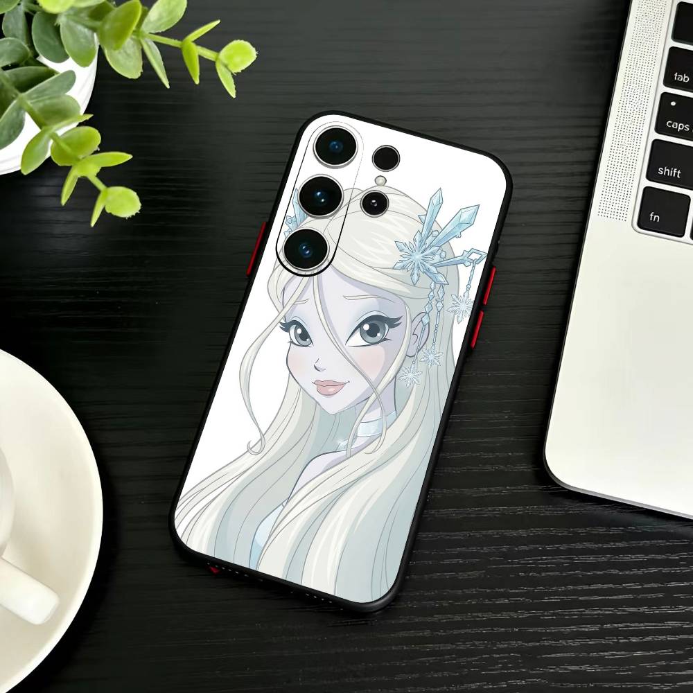 Girl Y-Winx Clubs Phone Case For Samsung S26,S25,S24,S23,S22,S21,S20,Ultra,Plus,FE Black Soft Cover