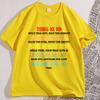 Things We Did TShirt Funny Music Lyrics Tee Rock Band Humor TShirts Classic Rock Music Lovers Tshirt Loose Unisex Streetwear
