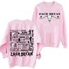 Zach Bryan Kapüşonlu Sweatshirt Erkek Kadın Batı Kırsal Müzik Harajuku