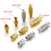 20-40pcs 13x4mm Screw Twist Cylinder Fasteners Buckles Clasps 1mm Hole Cord End Caps for DIY Bracelet Necklace Jewelry Making
