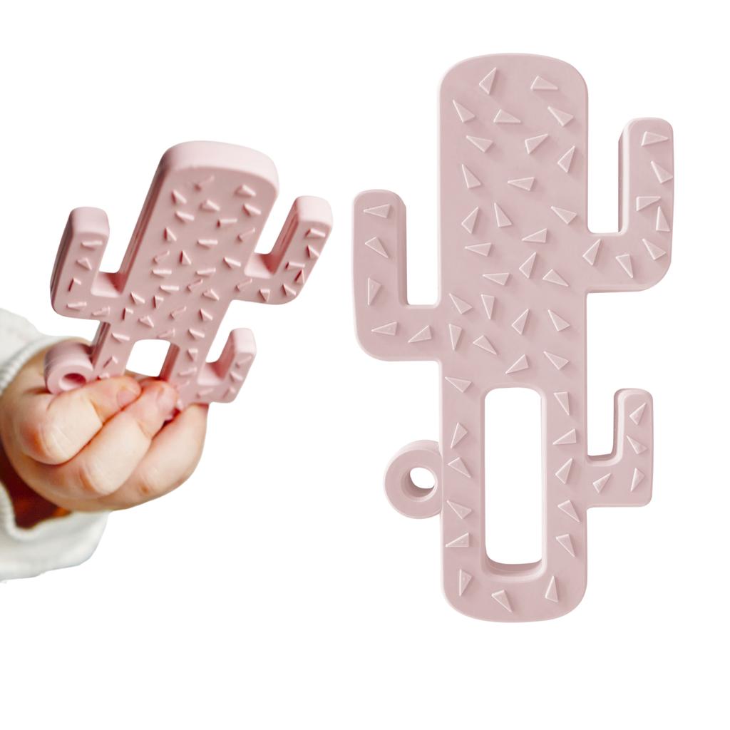 Silicone Teether Toy for Babies Cactus Pink MinikOiOi 1 pc.