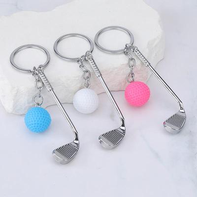Mini Chaveiro Pingente Bola de Golfe Simulação - Acessório de Atividade Esportiva