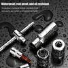 53pcs/Set 1/4 Inch Ratchet Wrench Set With Bit Socket Set Metric And Extension Bar For Auto Repairing And Household Drive Socket