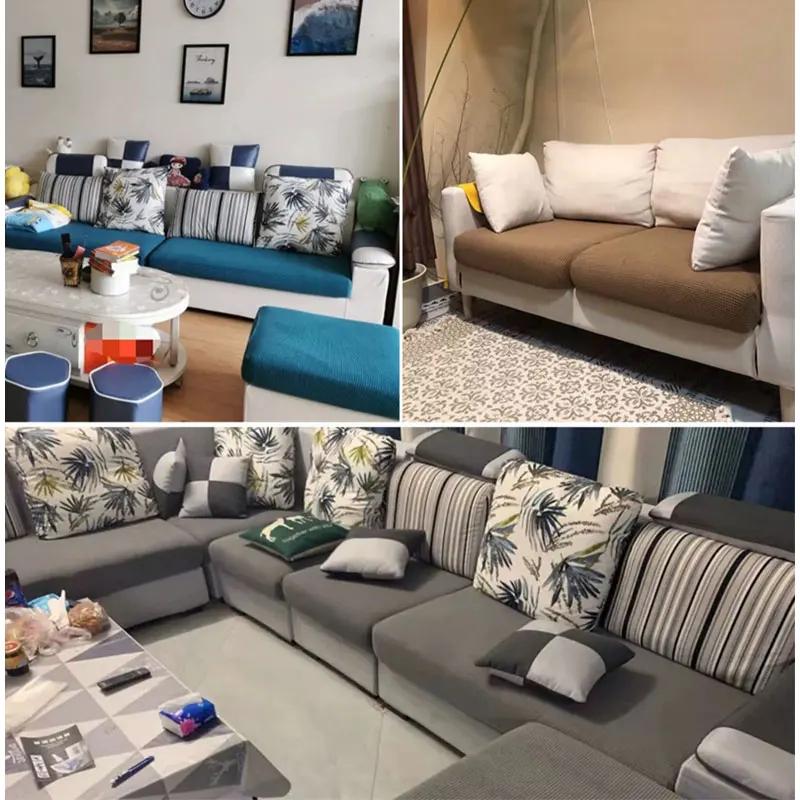 Bankzitkussenhoes Meubelbeschermer voor huisdieren Kinderen Stretch Wasbaar Afneembare hoes Bankhoes Bankhoezen