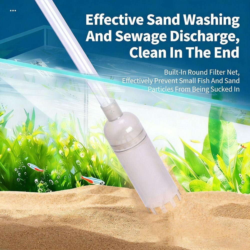 Convenient Siphon Aquarium Gravel Cleaner Pump Filter Nozzle Fish Tank Cleaning Tools Siphon Nozzle Fish Tank Supplies