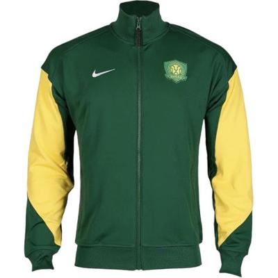 Dri-Fit Academy 25 Season Beijing Guoan Quick-Dry Fleece Stand Collar Long Sleeve Football Shirt Men Tops Canyon-Green Travel-Yellow HM5719-341
