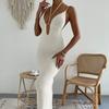European and American Sexy Sexy Open Back Halter Spaghetti Straps Dress Women's Summer New Arrival Silm Slimming Long Hip Skirt