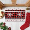Christmas Dining Mat, Restaurant Atmosphere Decoration, Table Mat, Linen Printed Insulation Mat, Western Style Mat