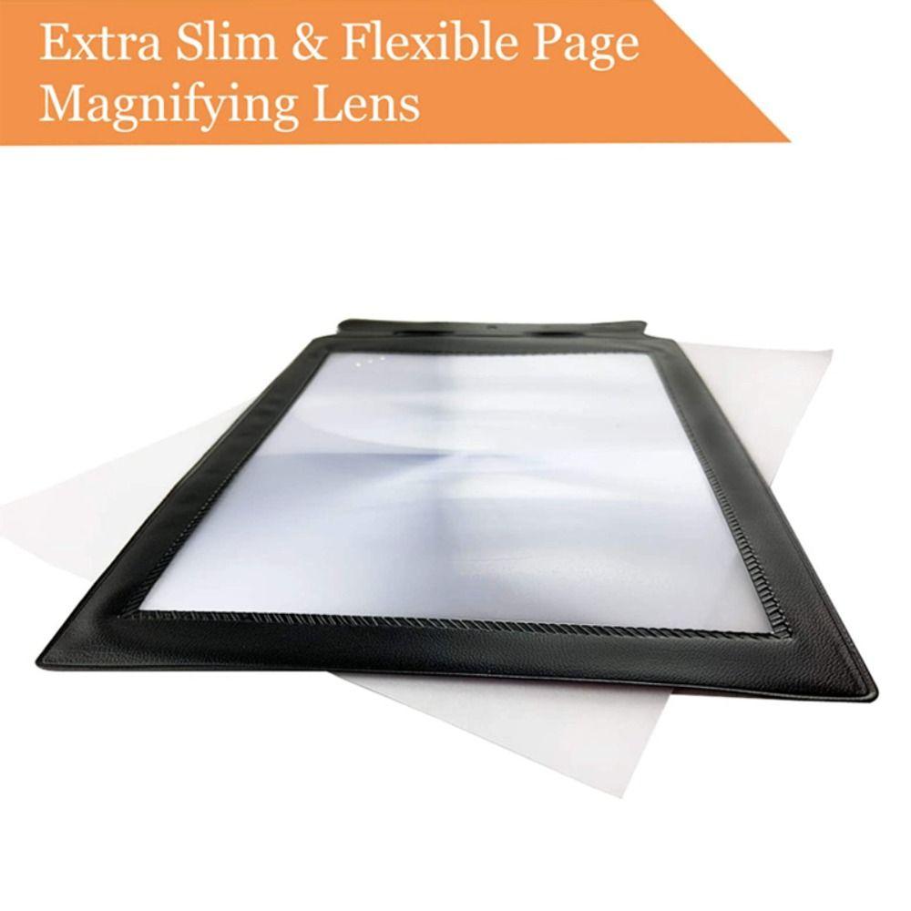 A4 Linsen Vergrößerungsglas Handlupe Wissenschaftswerkzeug Große Blattlupe Zeitung Lesen
