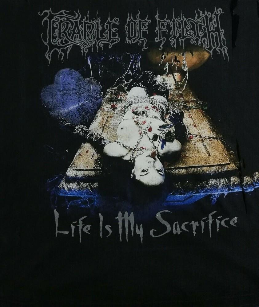 Винтажная черная унисекс хлопковая футболка Cradle of Filth 90-х S-2XL ND651 Унисекс футболка XXXXL