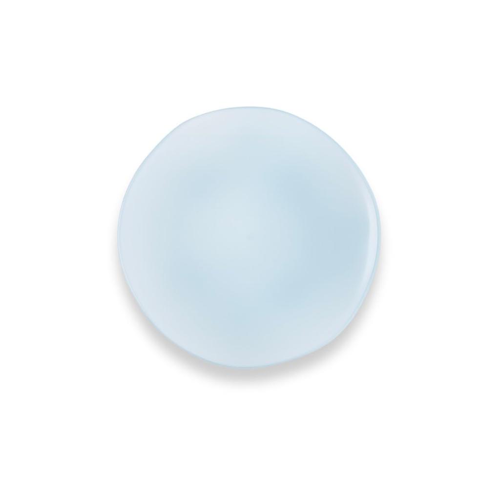 Aboard Homeware Break-Resistant 17cm Smoke Blue Plate, Stylish Design, Plastic, Microwave and Dishwasher Safe, BPA-Free, Perfect for Appetizers,