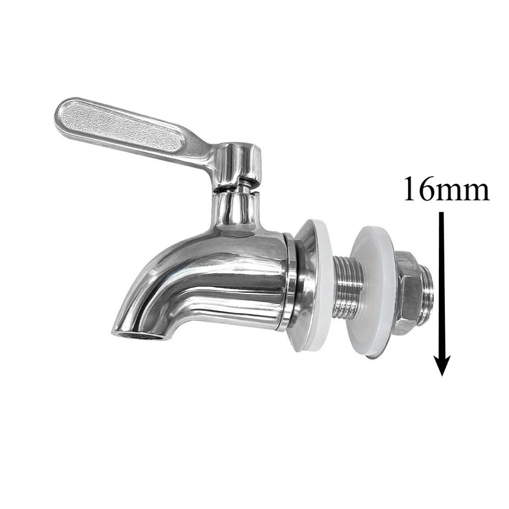 Spigot for Beverage Dispenser Stainless Steel Metal Spigot Dispenser Jar Juice Cold Drink Wine Beer Replacement Faucet Dropship