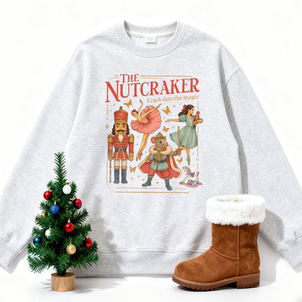 The Nutcracker Christmas Hoodie Y'all Are Nuts Nutcracker Xmas Coquette Sweater Tis The Season Merry and Bright Long Sleeve Tops