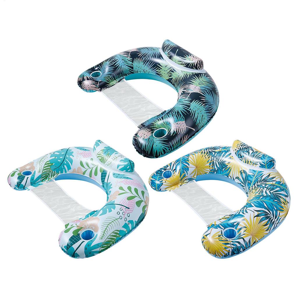 Water Hammock Adult Swim Ring Tube Inflatable Swim Mattress For Adult Swimming Ring Swim Pool Float Water Play Equipment