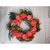 Autumn Flower Wreath Front Door Flower Wreath Outdoor Leaf Pumpkin Flower Wreath Thanksgiving Porch Decoration