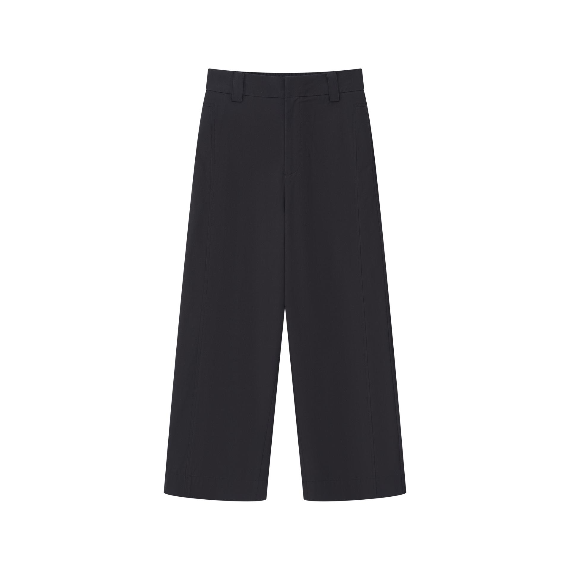 

Elegant Mid-Waist Women s Cropped Office Pants - Comfortable, Slimming, Elastic Fit Large чорний