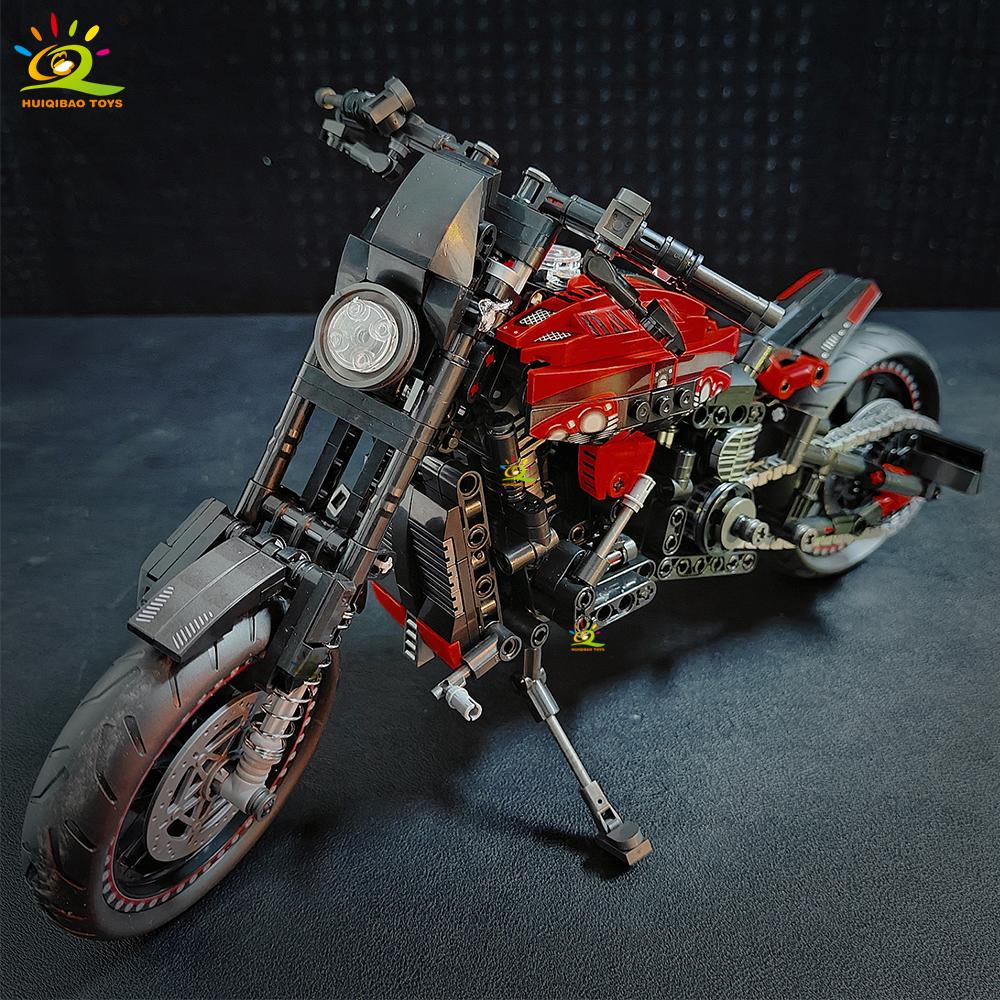 826PCS MOC Motorbike Model Building Blocks Technical Moto Bricks Toy for Kids Boy Children Adult Collection Ornaments