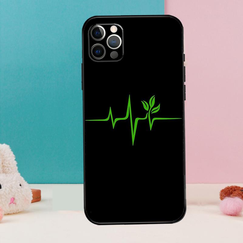 

Vegan Pattern Phone Case For iPhone 17 Air 16 15 14 13 12 11 Pro Max 12 13 mini 15 16 Plus 16e Cover Coque iPhone 12Pro MAX