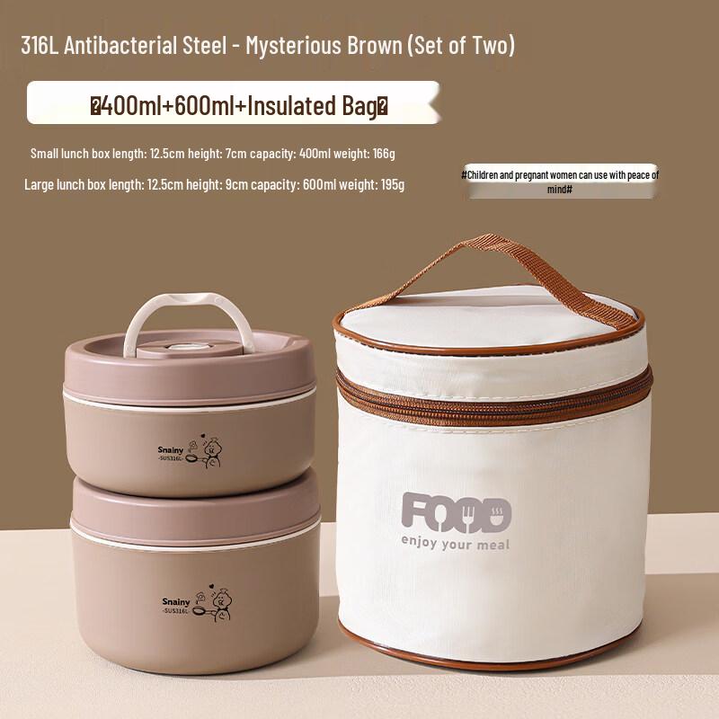 

Xihe Insulated Stainless Steel Bowl Set with Bag