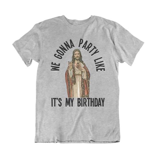 

Jesus Party Like Its My Birthday Kids Christmas T-Shirt Funny Xmas Gift 110