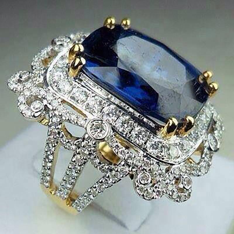 Nuovi gioielli, anello retro stile corte con motivo traforato per donna, anello di lusso moda per pendolari