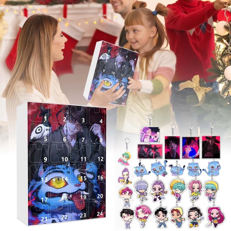 Vânători de vrăjitoare KPOP, Calendar de Advent Cutie Oarbă, Rucsac Breloc auto Pandantiv acrilic