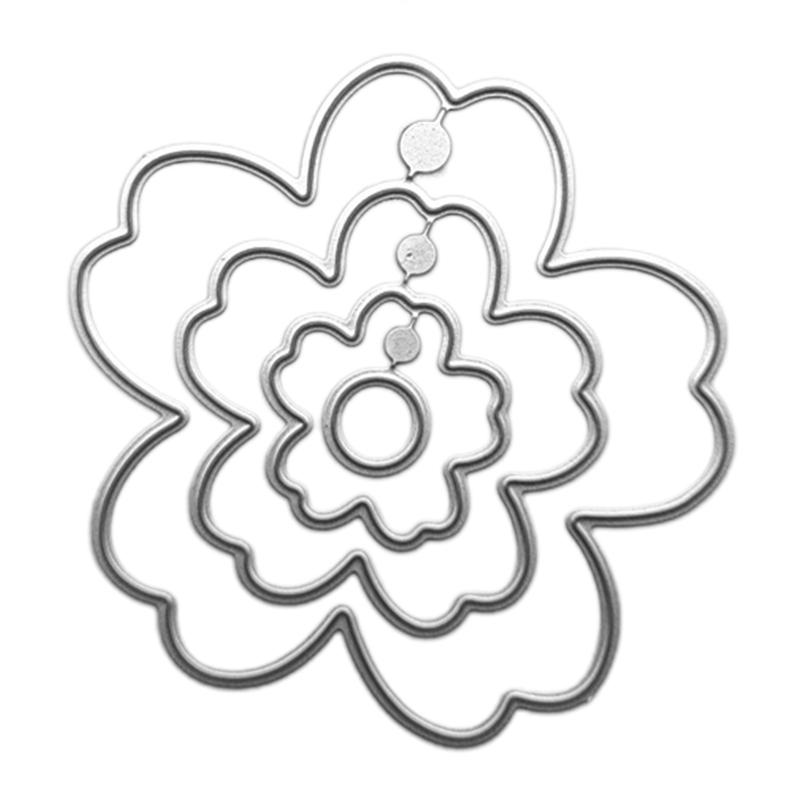 

Flower Leaf Cutting Dies Carbon Steel Die Cut Templates for Card Making Scrapbooking Packaging Art Craft Embellishment 1