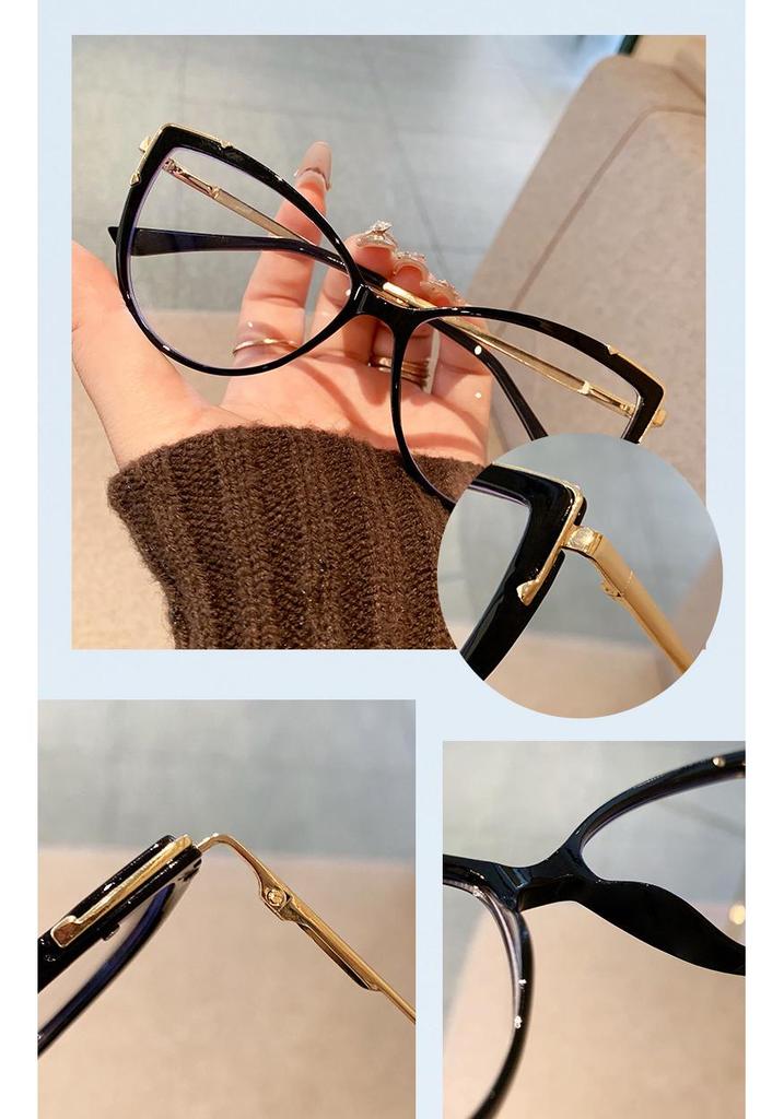 2025 Ultra-Light Cat-Eye Glasses: Natural Look, Versatile for Myopia, Women's Prescription & Non-Prescription Frames