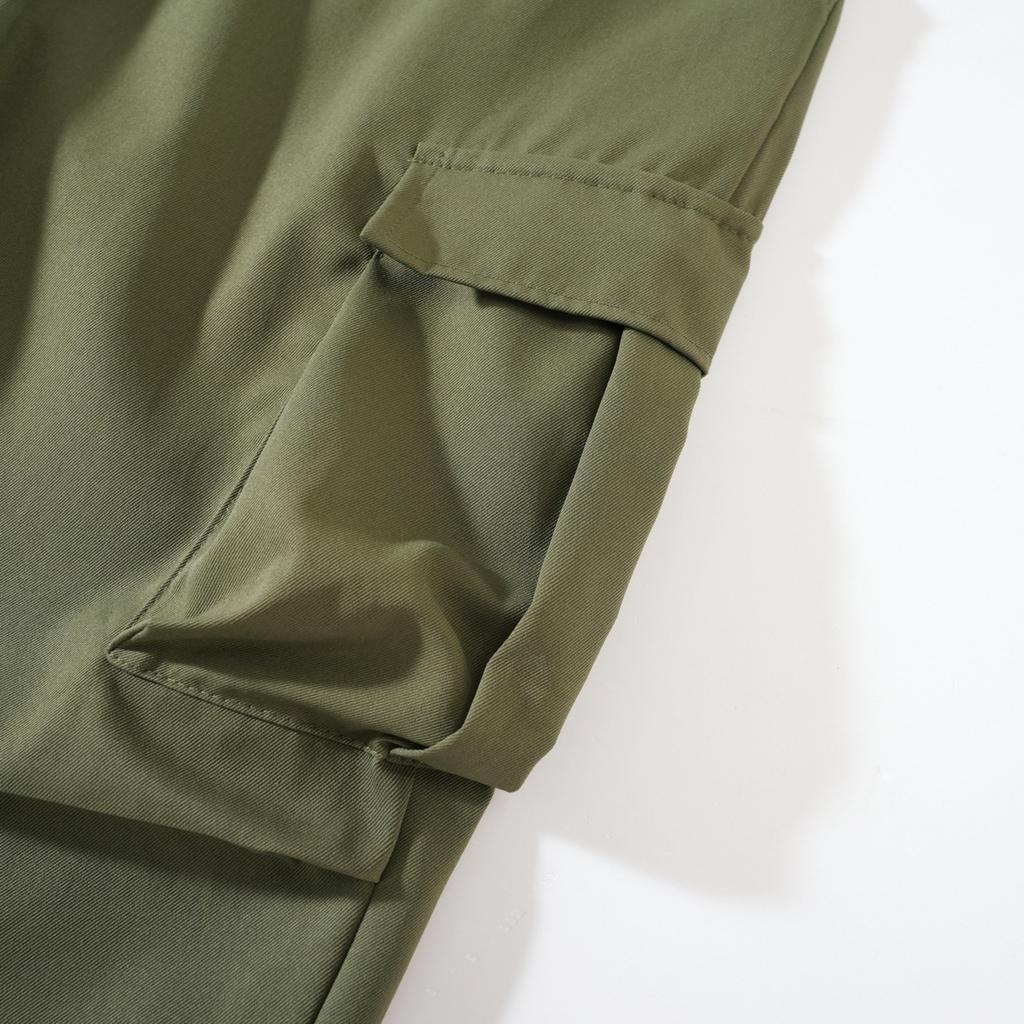 Men's Casual Pants With Multiple Pockets And Straight Leg Work Pants