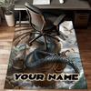 1PC Custom Name Dragon's Stormy Voyage Theme Floor Mat Ideal for Living Room, Game Rooms, Office, Bedroom, Office Floor Mat , Floor Mats for Home