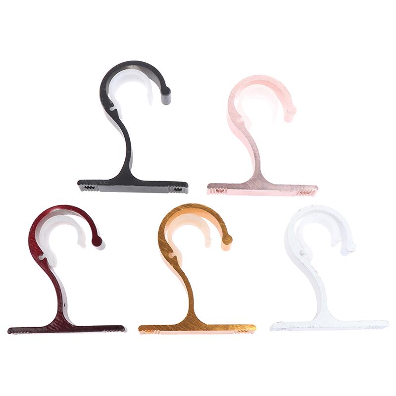 2Pc Home Ceiling Curtain Rod Installation Hook Room Thickening Drapery Bracket