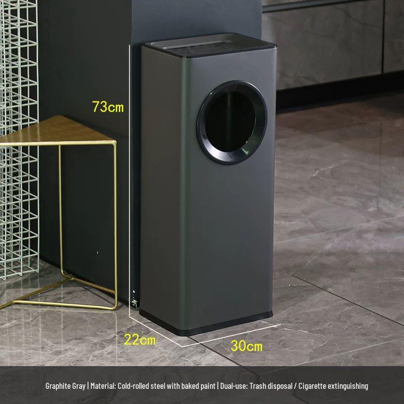 Stainless Steel Vertical Ashtray Trash Can