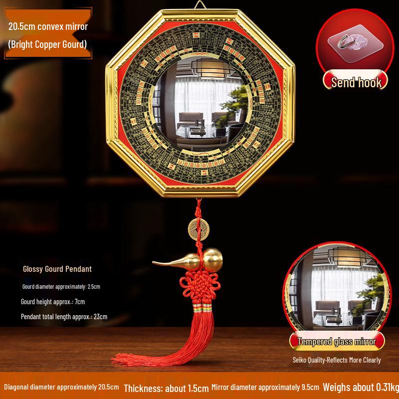 Wypukłe lustro Bagua Tai Chi do dekoracji domu i sklepu