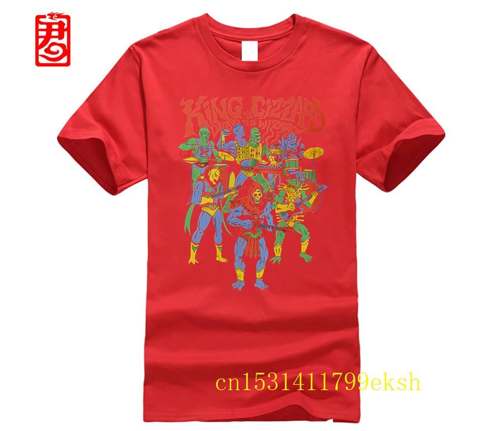 Hot Deals King Gizzard And The Lizard Wizard Mens Black T Shirt Clothing Mens 100 Cotton Plus Size Top Tee On Sale New Tshirt