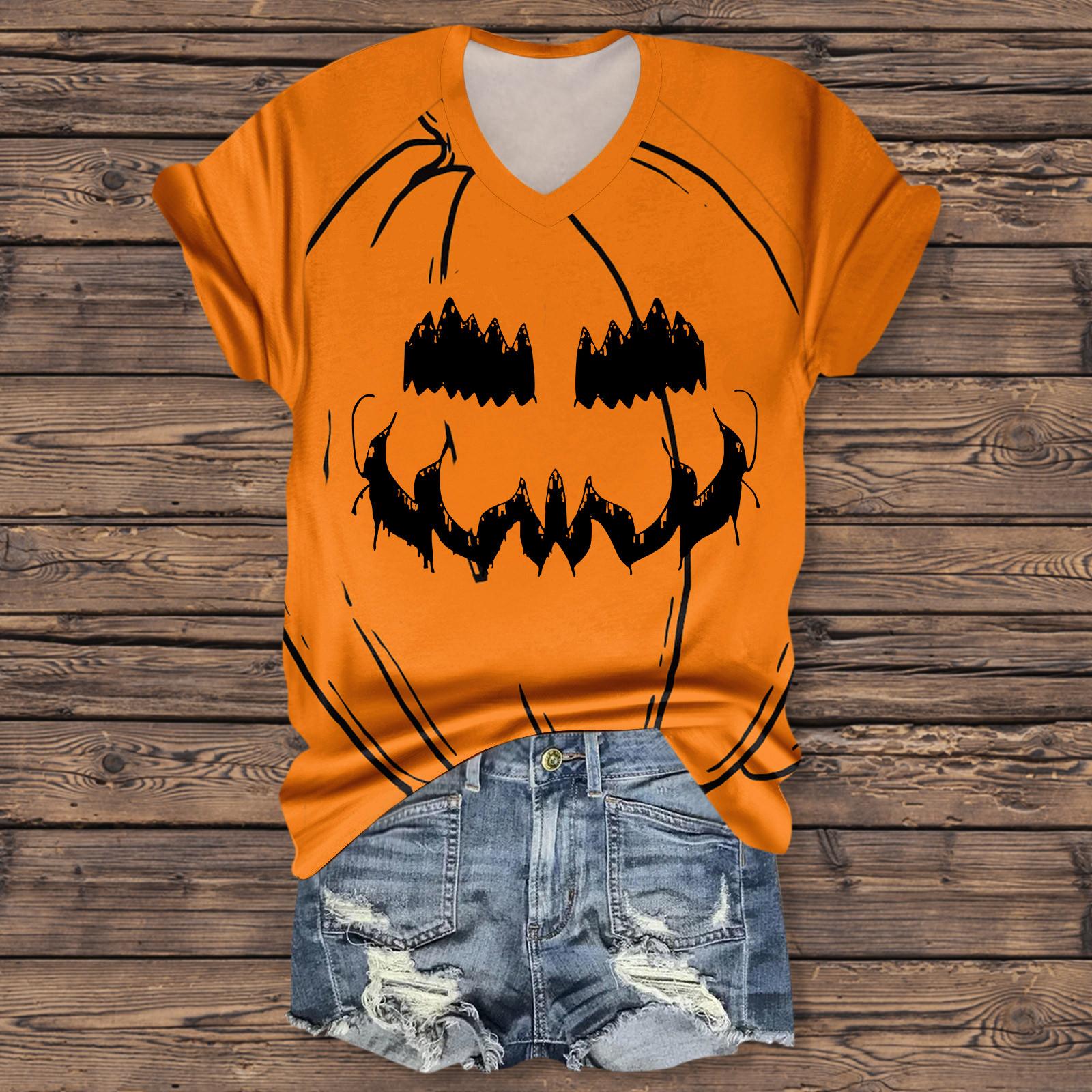 

Женская мода повседневная рубашка с рукавом три четверти и принтом букв на Хэллоуин L верблюд