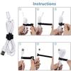 50 Uds. Cinta de sujeción de gancho y bucle reutilizable, Velcros de nailon coloridos, bridas para cables, correa de Velcros, organizador de cables, Protector de cables