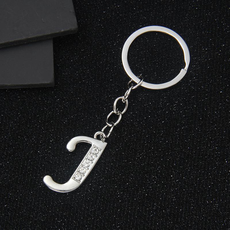 Simple Personality 26 Letters Versatile Keychain European and American New English Creative Luggage Keyring
