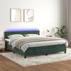 VidaXL Slat Bed Base with Mattress and LED, Upholstered Bed, Double Bed, Adult Bed for Interior Bedroom, 3134294