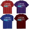 Funny Lawyer In Progress Law School Student Graduation Tshirts Men Fashion Casual Tshirt 100 Cotton Loose Oversized T Shirt