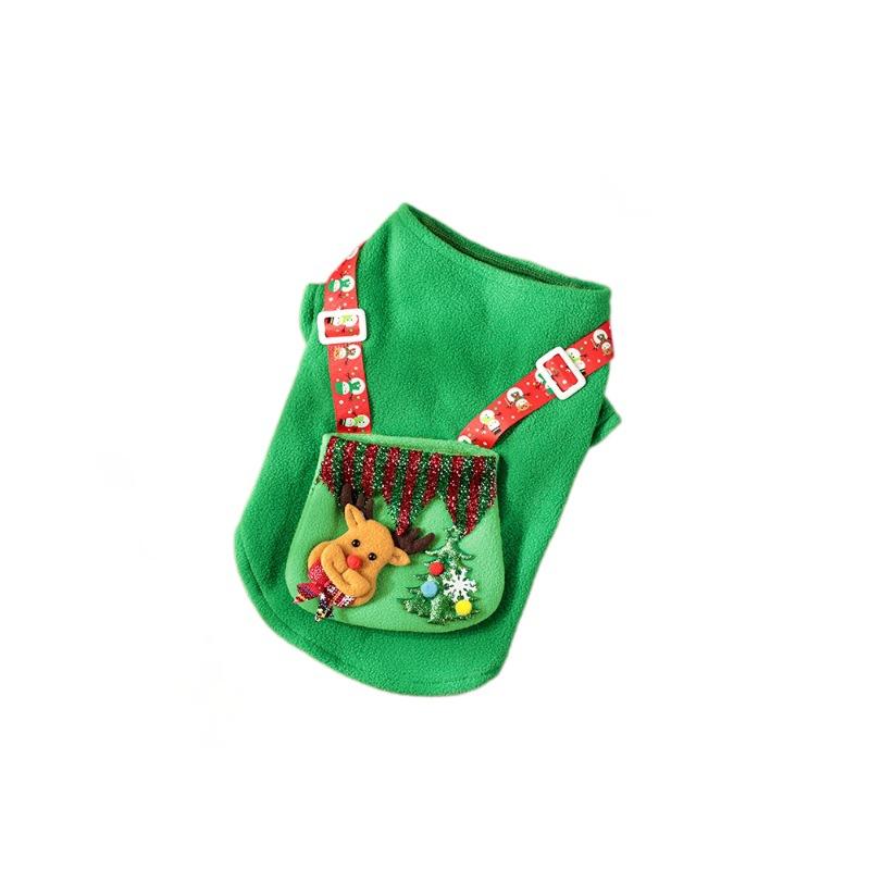 Christmas Party Pet Clothes Hoodie Backpack Design Holiday Outfit Reindeer Christmas Party Small Pet Clothes Dog Clothes