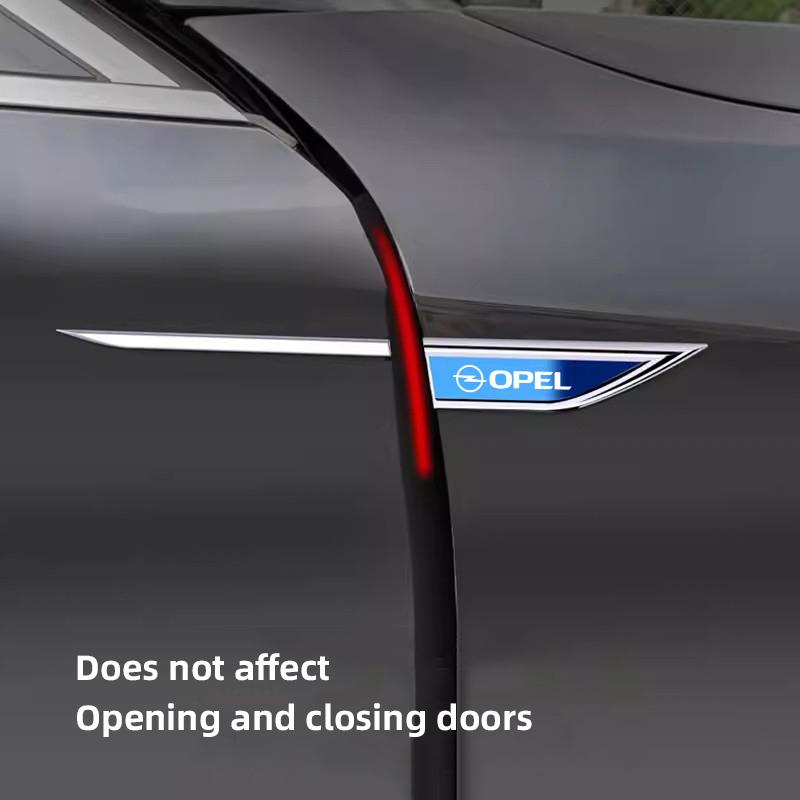 2 Stück Autoaufkleber Abzeichen Metall 3D Dekorativ Klingenstil Für Opel Corsa D Astra Insignia Mokka Adam Combo OPC Vauxhall Vectra H G