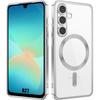 Case for Samsung Galaxy A27 5G, Silicone Protection with Shiny Silver Magnetic Ring