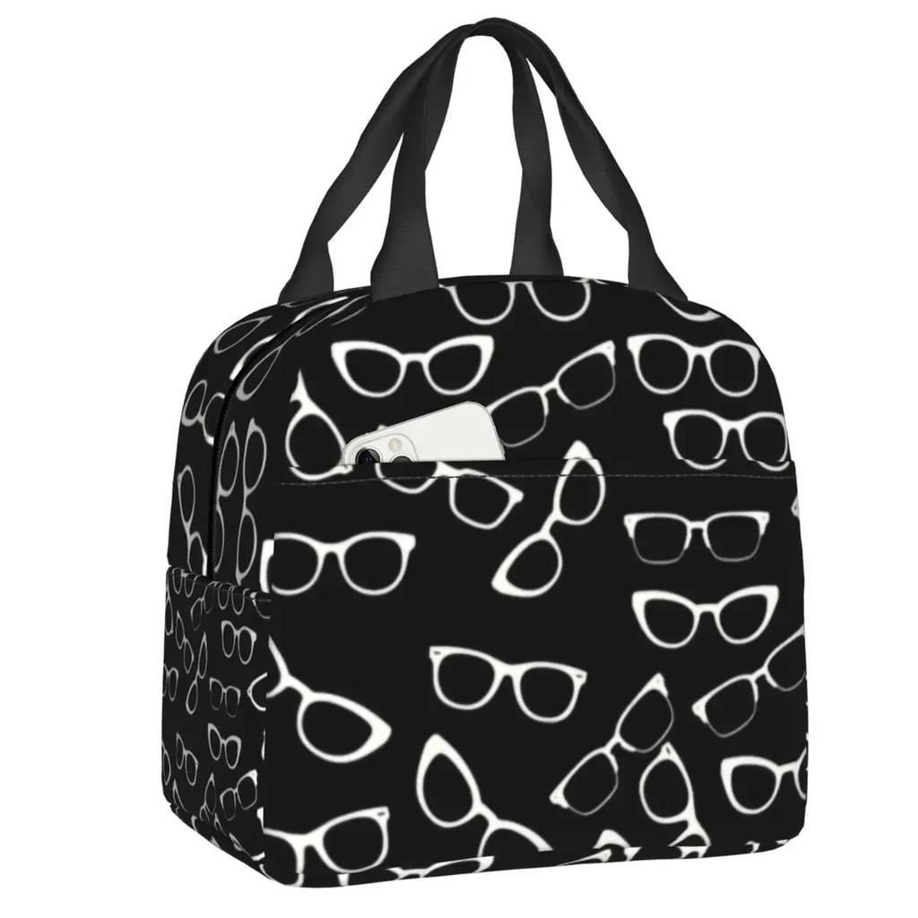 Eye Exam Insulated Lunch Bags for Women Kids Caring for The Eyes Optometrist Optician Portable Thermal Cooler Bento Box School