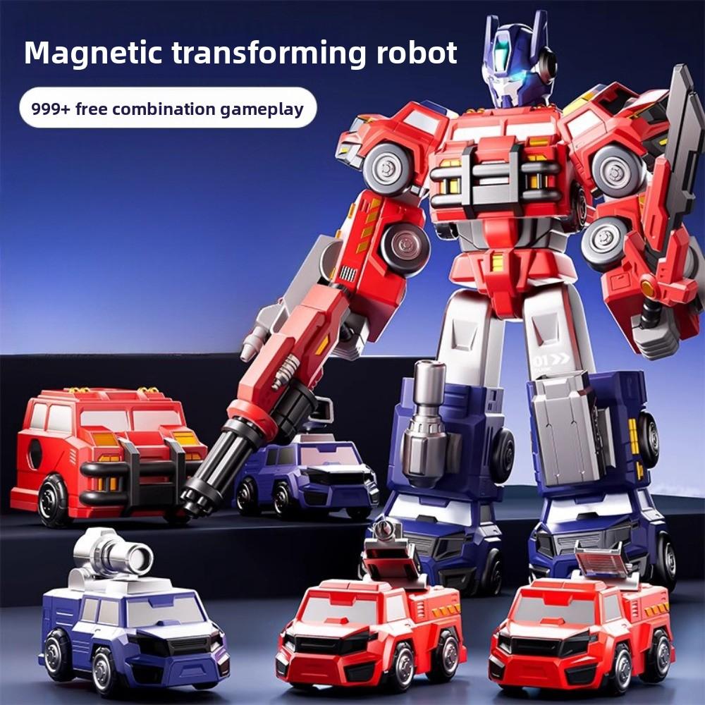 Magnetic Building Block Three-dimensional Magnetic Hair Deformation Robot Toy Children's Puzzle Model
