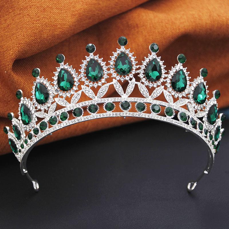 Princess Tiara Crown Headband for Women Elegant Queen Bridal Bride Headwear Hair Jewelry Gift for Wedding Dress Accessories