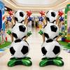 5/1x Aluminum Foil Balloon Football Balloon Column Soccer Theme Party Decoration Soccer Fan Decor Stand Ballon Accessories