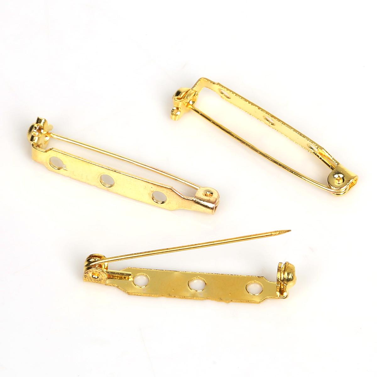 

60-150 шт. задняя планка, застежка, фурнитура, 20x5 мм, брошь бронзового цвета, аксессуары 27x5mm 30pcs