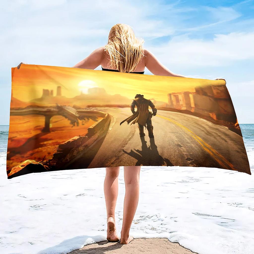 Microfiber Cowboy Print Beach Towels,Beach Towel Oversized,Quick Dry Cowboy On Horse Bath Towel Large,Absorbent Bathroom Towels